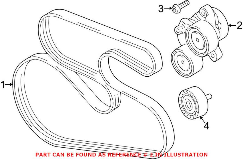 BMW Serpentine Belt Tensioner 11287823199