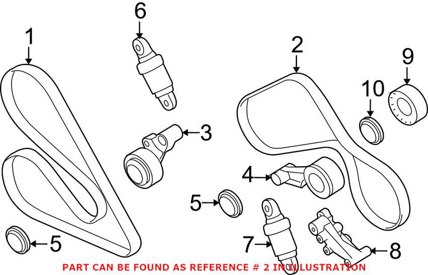 BMW A/C Belt (6PK 1084) 11287835483