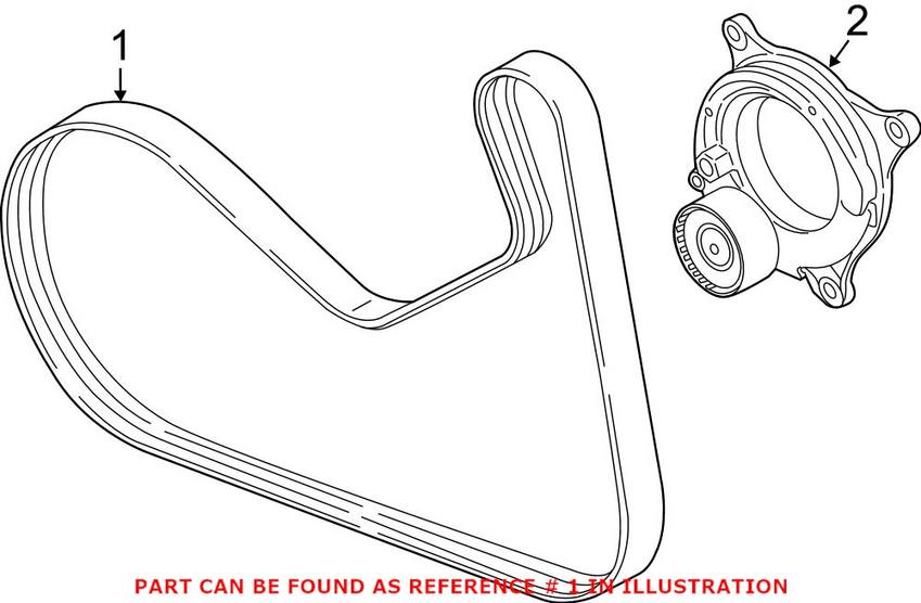 BMW Accessory Drive Belt (8PK 1155) 11288613707