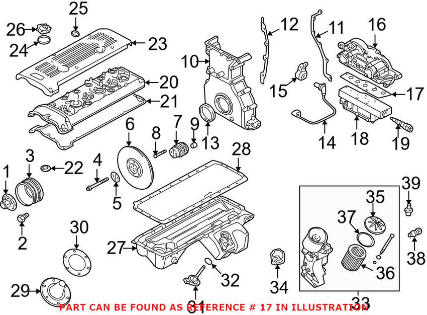 BMW Vanos Solenoid Gasket 11367831906