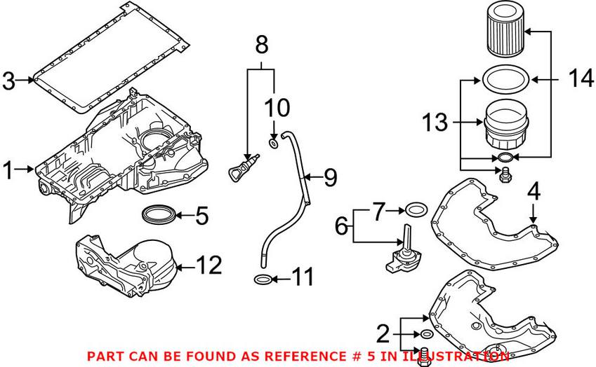 BMW Oil Pump O-Ring 11417508114