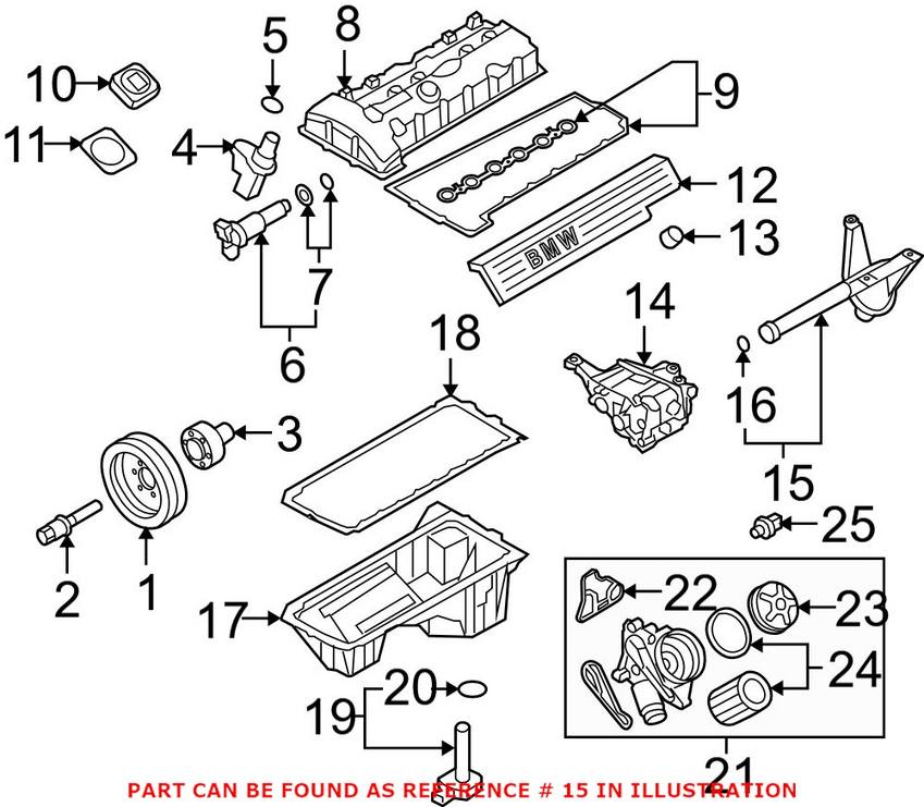 BMW Oil Pump Pickup Tube 11417520864