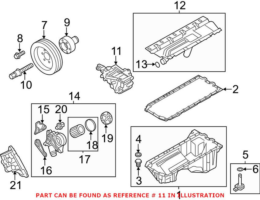 BMW Engine Oil Pump 11417613549