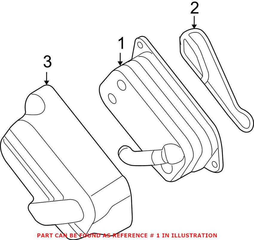 BMW Engine Oil Cooler 11427525333