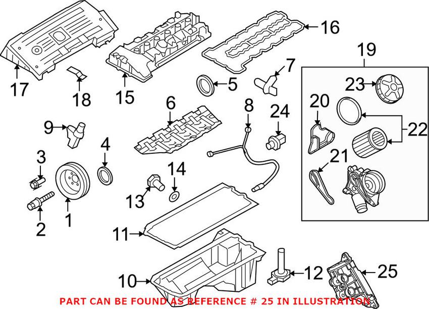 BMW Engine Oil Thermostat (w/ Housing) (110 deg. C) 11427573212