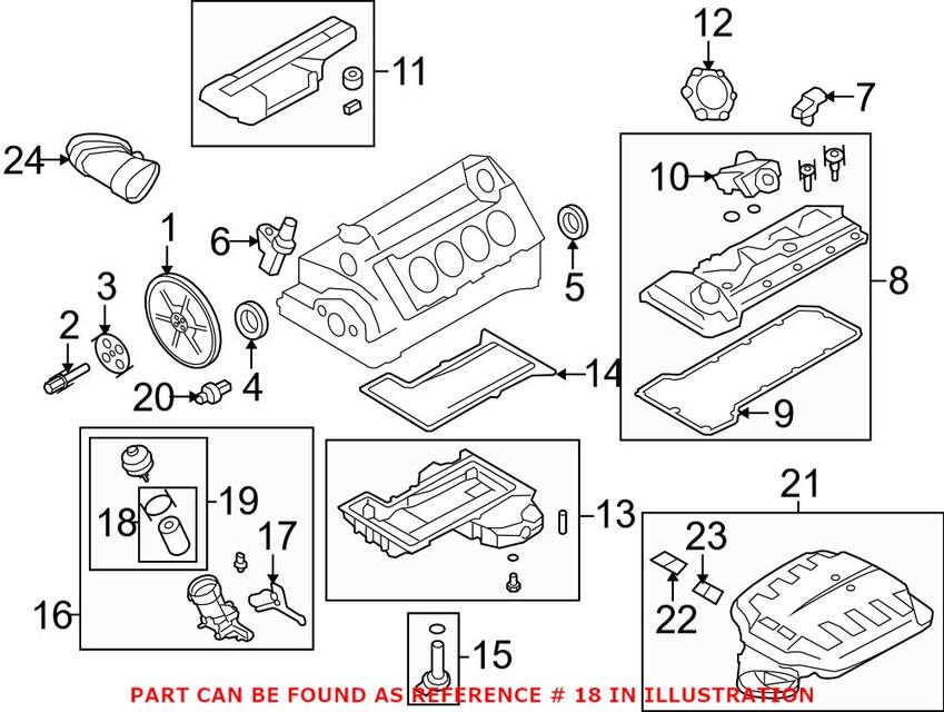 BMW Engine Oil Filter 11427837997