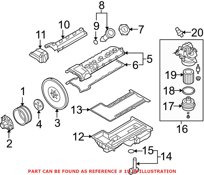 BMW Engine Oil Filter 11427840594