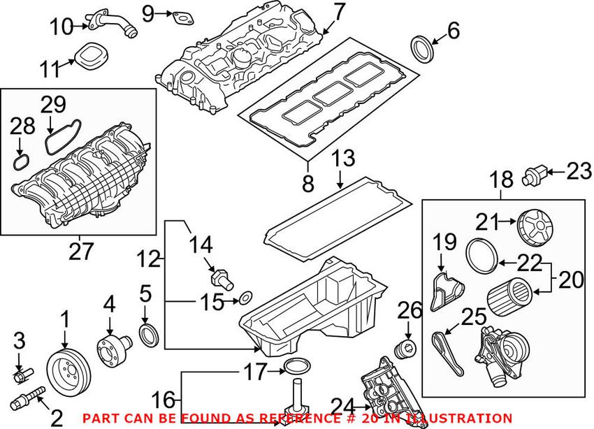 BMW Engine Oil Filter 11427854445