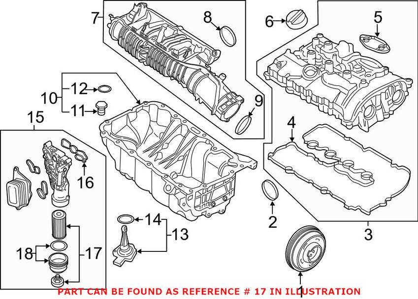 BMW Mini Engine Oil Filter 11428570590