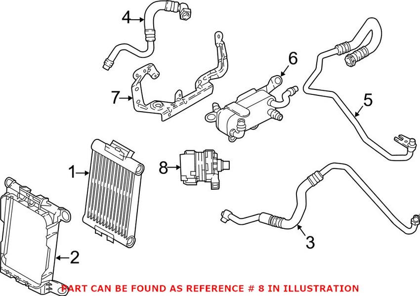 BMW Engine Auxiliary Water Pump 11517583965