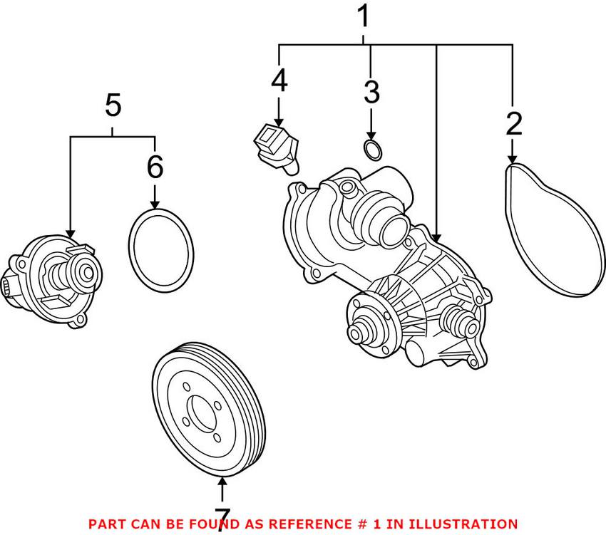 BMW Engine Water Pump 11517586779