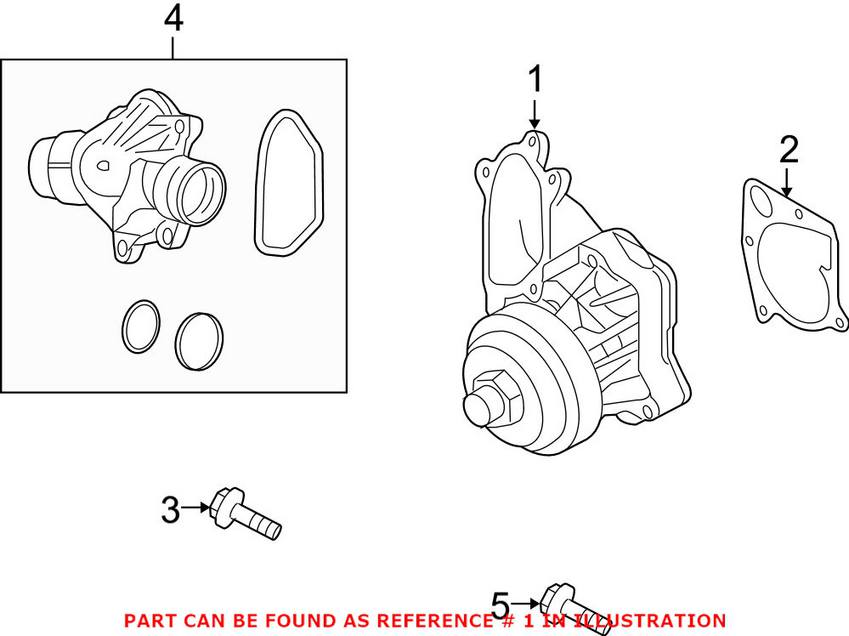 BMW Engine Water Pump 11517801063