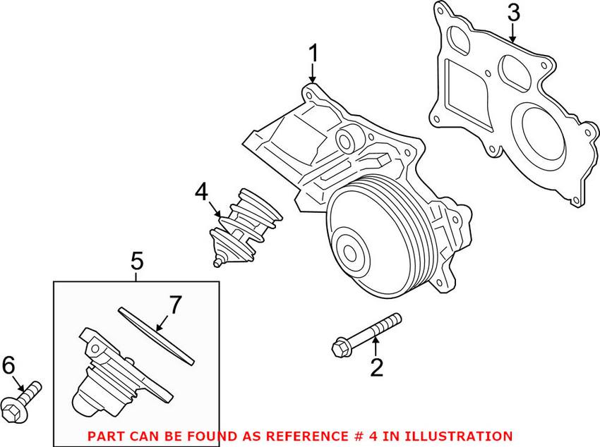 BMW Engine Coolant Thermostat 11518512234