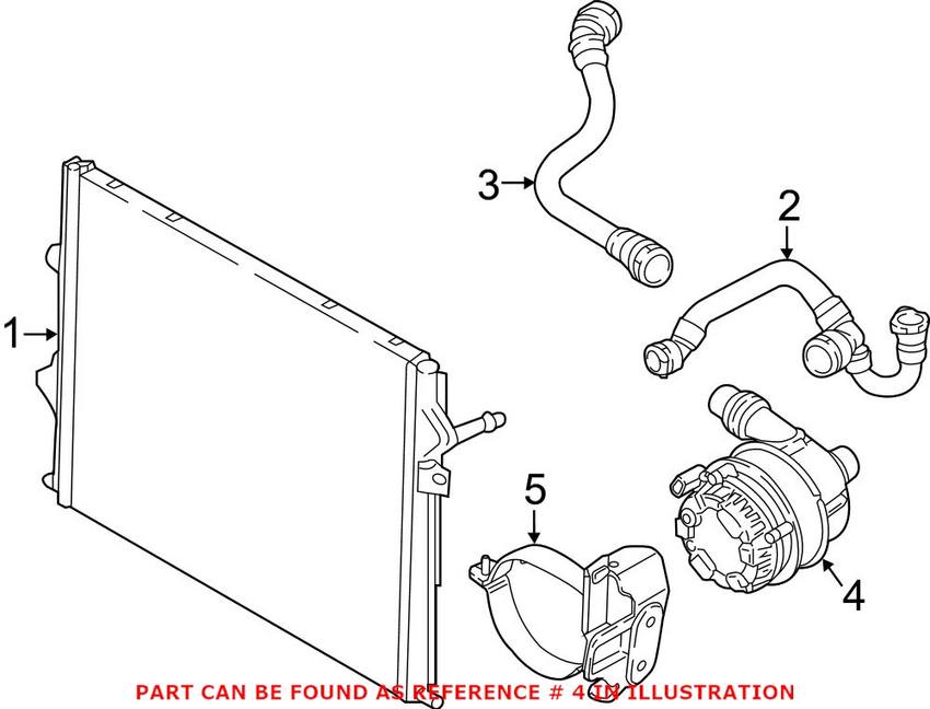 BMW Engine Auxiliary Water Pump 11518637953