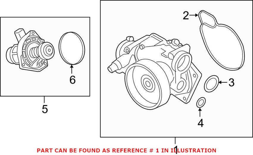 BMW Engine Water Pump 11518642290