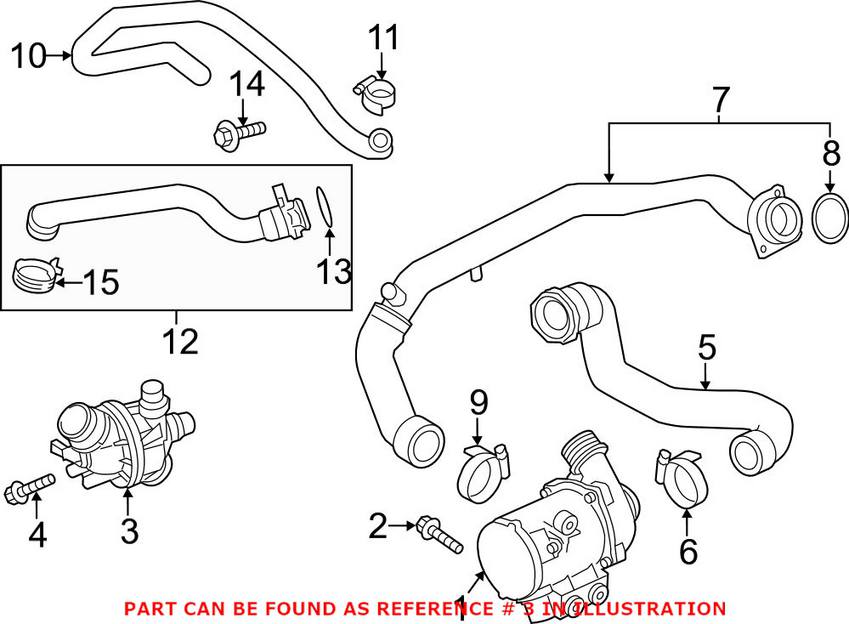 BMW Engine Coolant Thermostat (103C) 11537586784