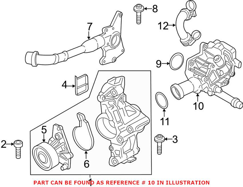 BMW Engine Coolant Thermostat 11537642854