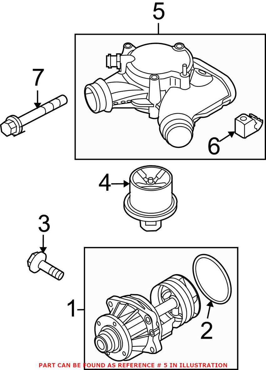 BMW Thermostat Housing 11537838480