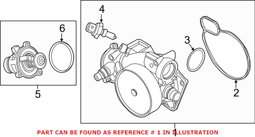 BMW Engine Water Pump 11537843738