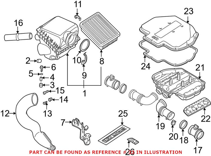 BMW Gasket-flange 1-4 11611406636