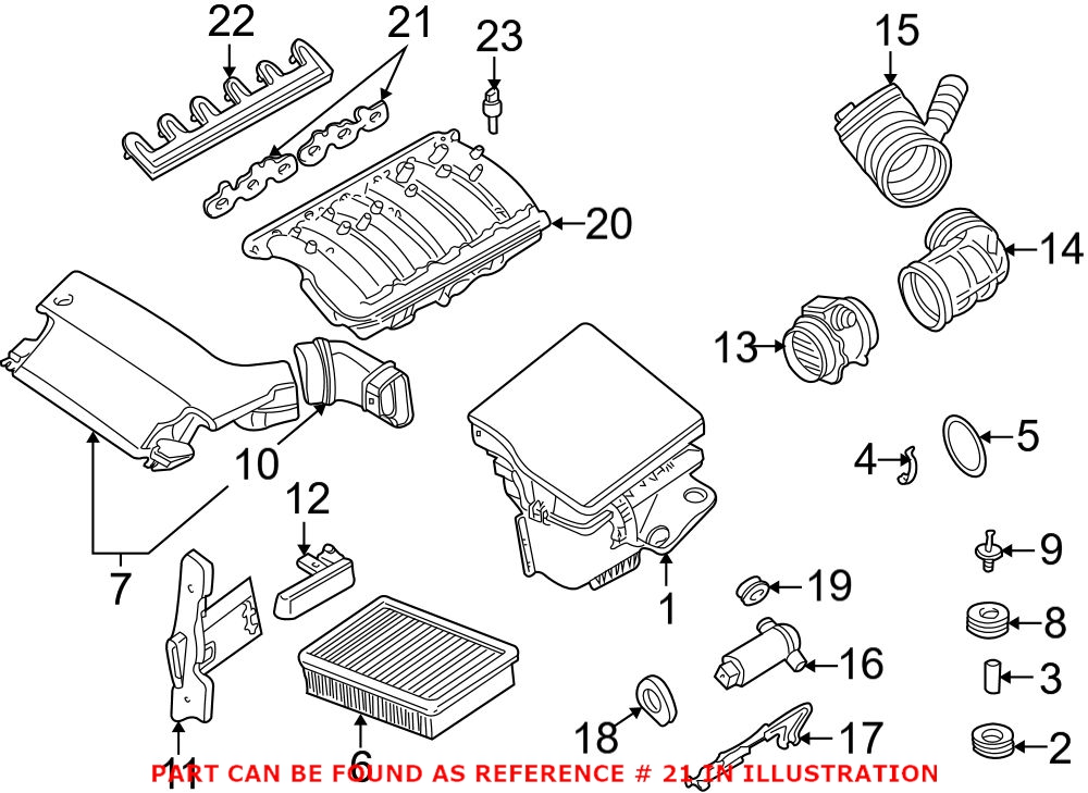 BMW Intake Manifold Gasket Set 11611436631