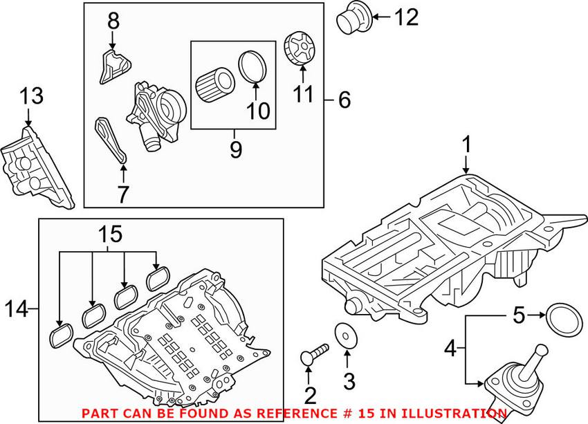 BMW Intake Manifold Gasket Set 11612297462