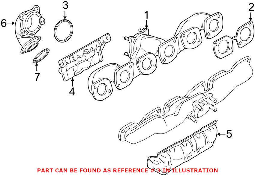 BMW Turbocharger Gasket 11627576991