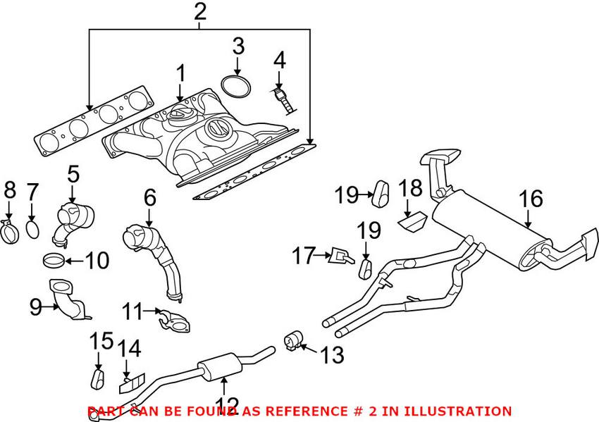 BMW Exhaust Manifold Gasket 11627589106