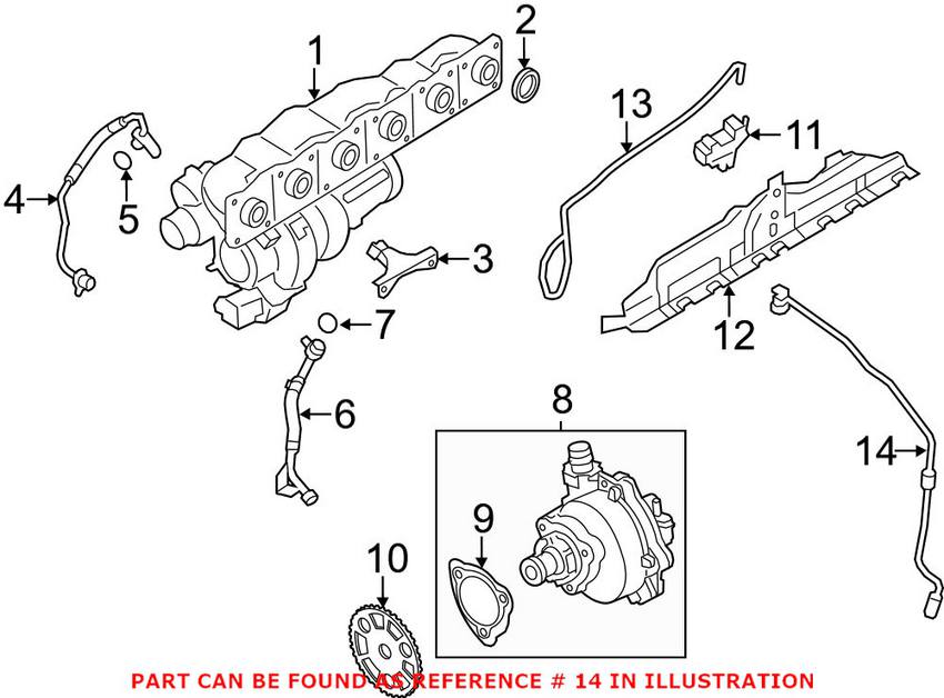 BMW Vacuum Hose - Lower 11657588771