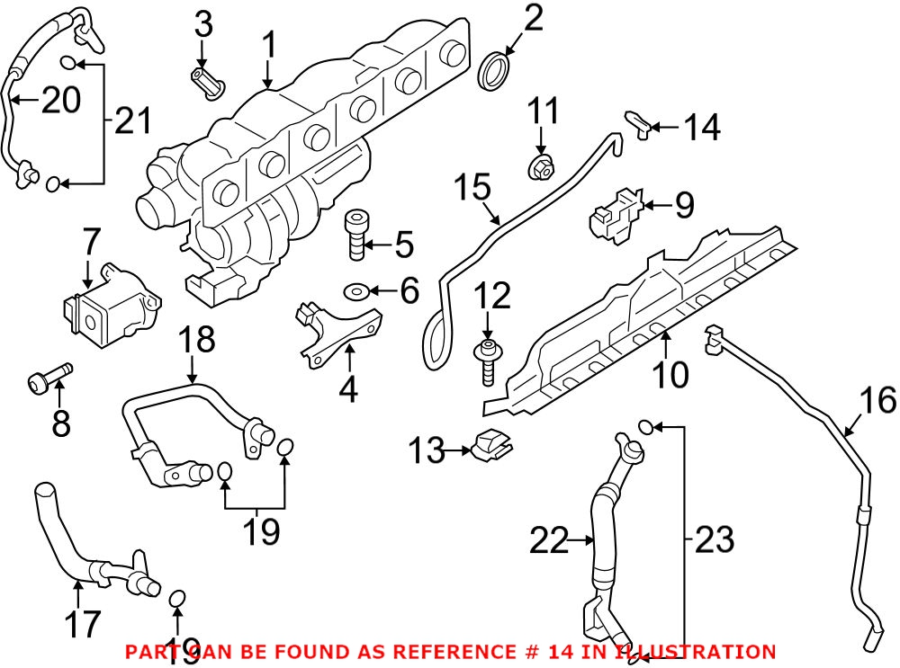 BMW Vacuum Hose Genuine BMW Genuine BMW 11657605416