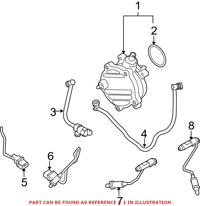 BMW Brake Booster Vacuum Pump 11667635657