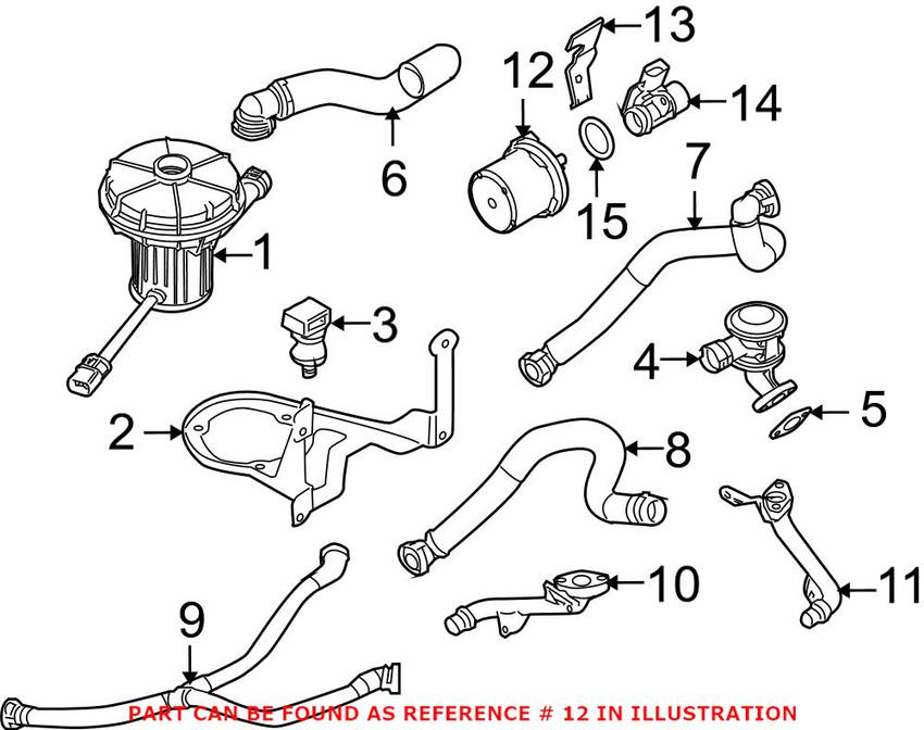 BMW Secondary Air Pump Filter 11727534722