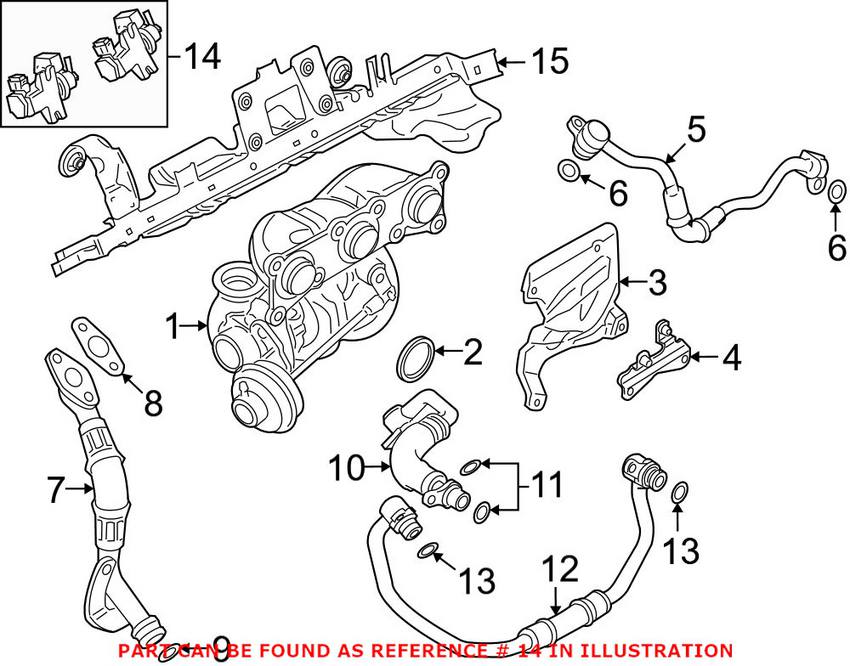 BMW Boost Pressure Valve 11747628987