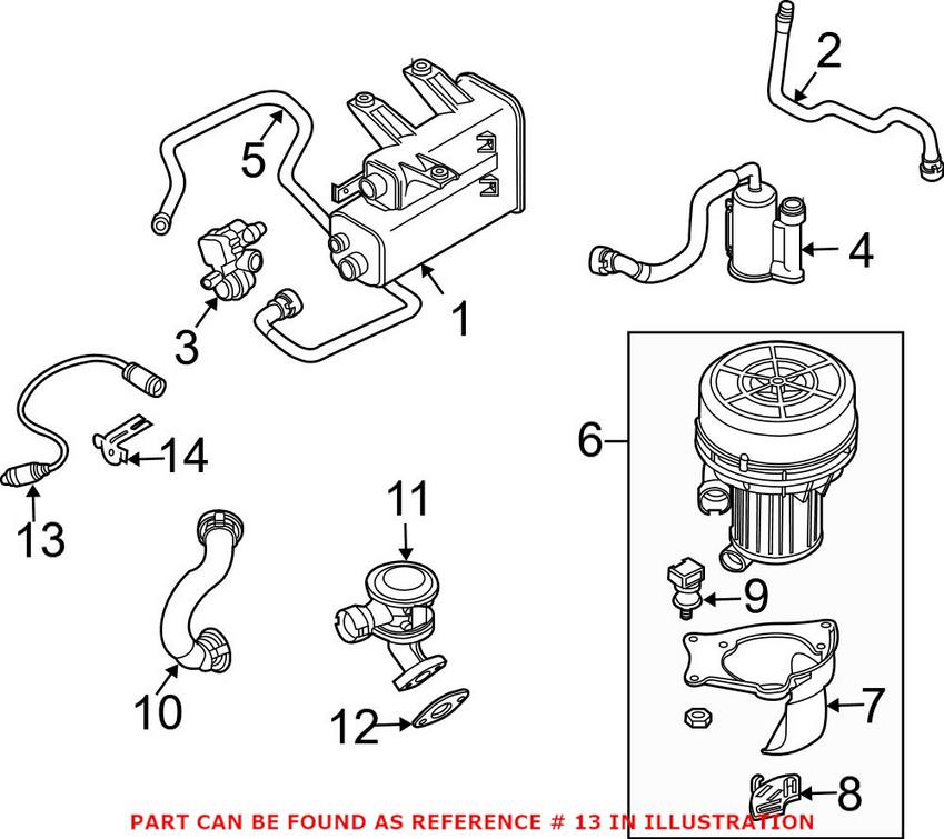 BMW Oxygen Sensor - Rear (Cyl 4-6) 11787513963