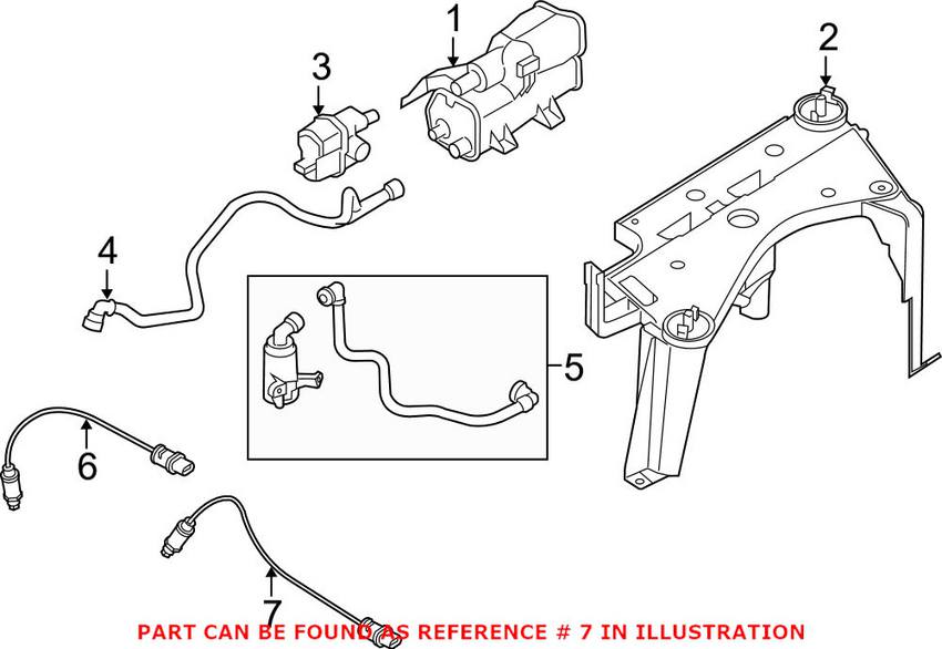 BMW Oxygen Sensor - Rear 11787539125