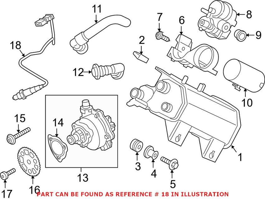 BMW Oxygen Sensor - Front (Cyl 1-3) 11787589138