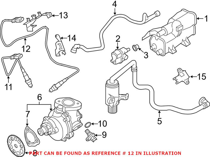 BMW Oxygen Sensor - Rear 11787601911