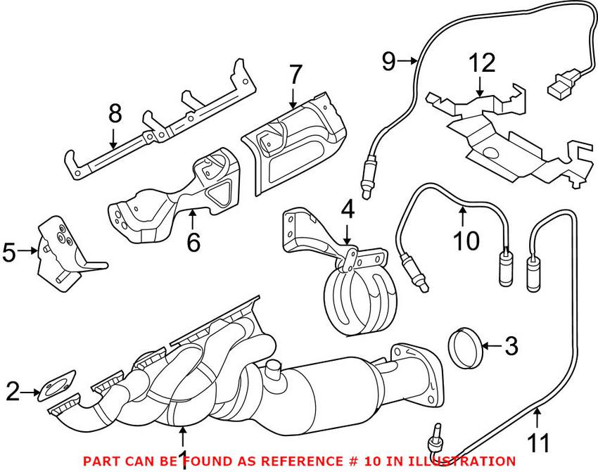 BMW Oxygen Sensor - Rear 11787836451