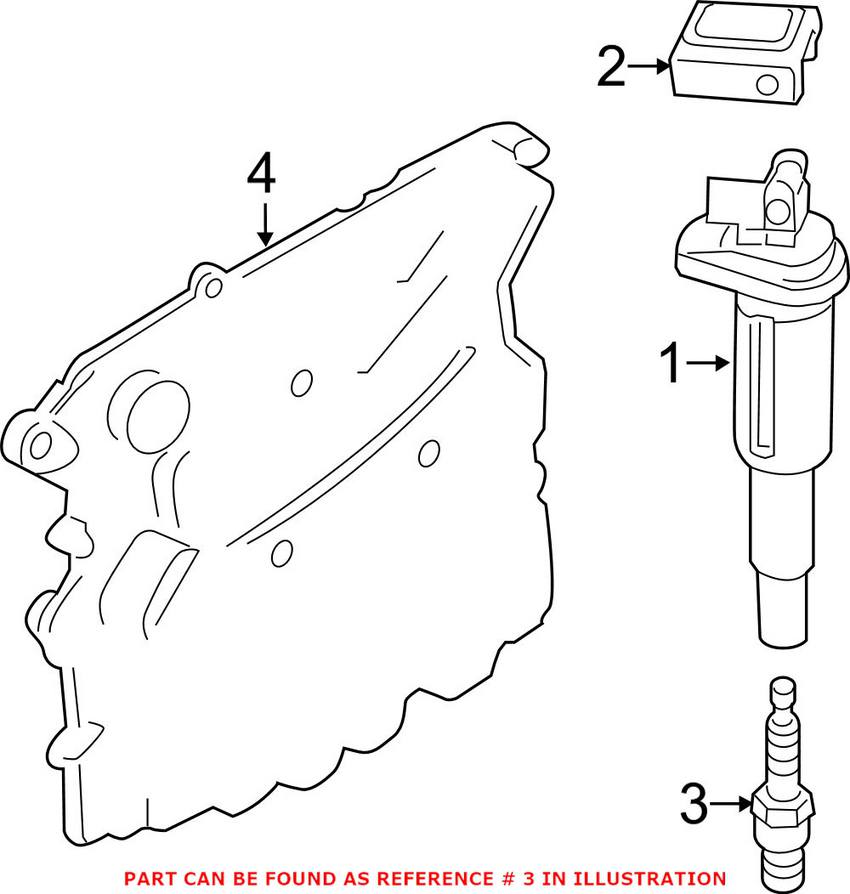 BMW Spark Plug (High Power) 12120037582