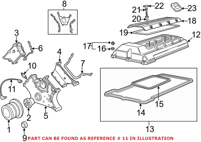 BMW Camshaft Position Sensor (Intake) 12147539166
