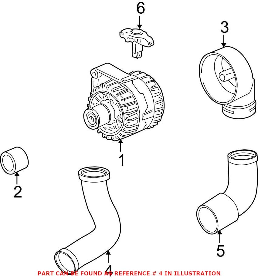 BMW Air Channel - Upper 12311432465