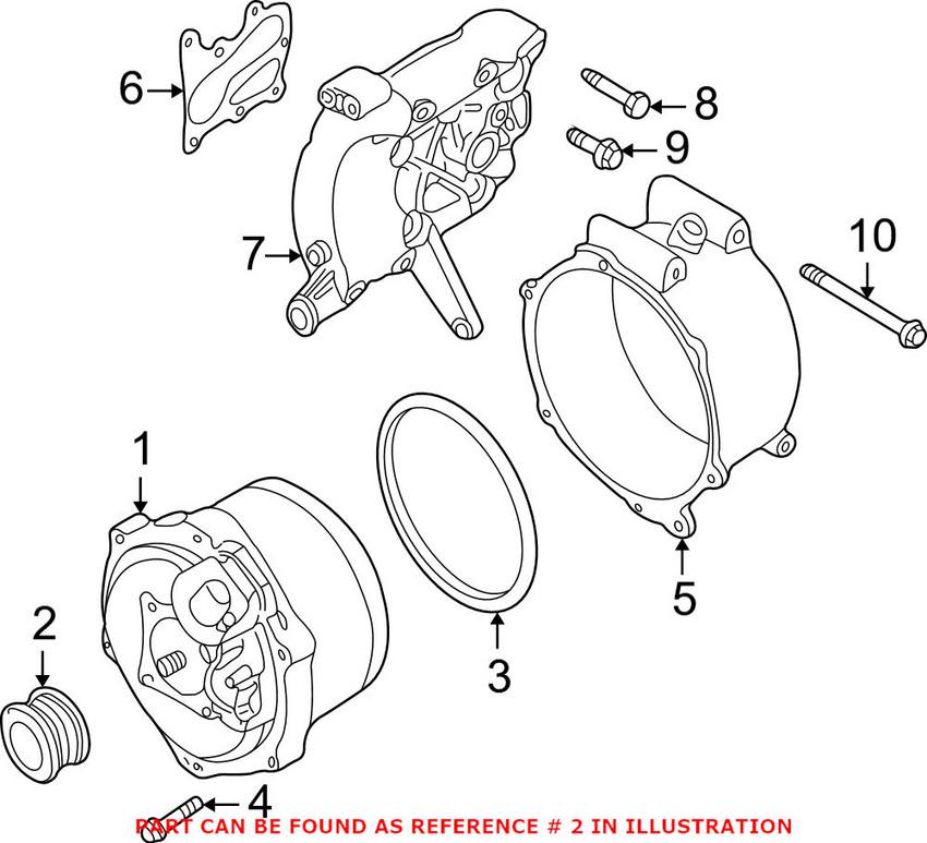 BMW Alternator Pulley 12311708607