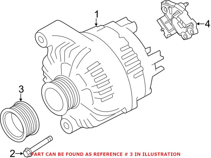 BMW Alternator Pulley 12317560483