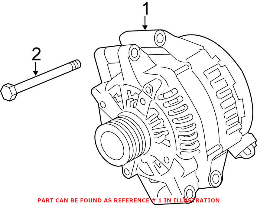 BMW Alternator (215A) (Rebuilt) 12317591530