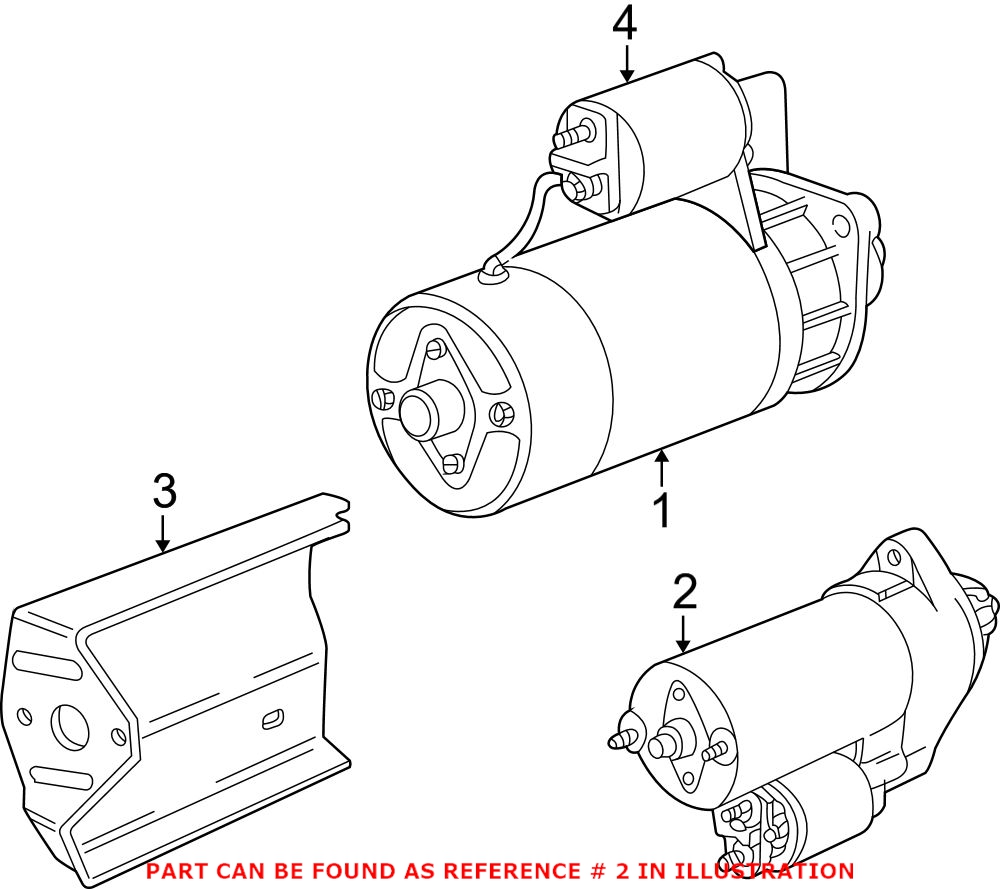 BMW Starter Motor (Rebuilt) 12411736921