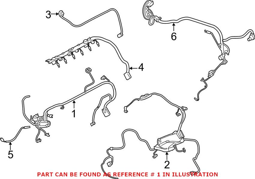 BMW Engine Wiring Harness 12518631656