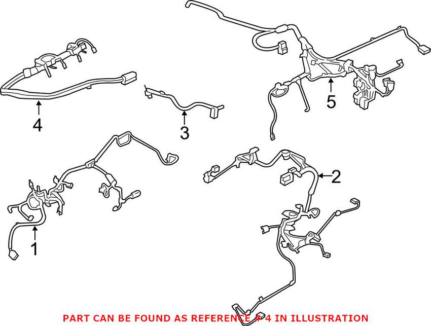 BMW Engine Wiring Harness 12518654233 - Genuine BMW