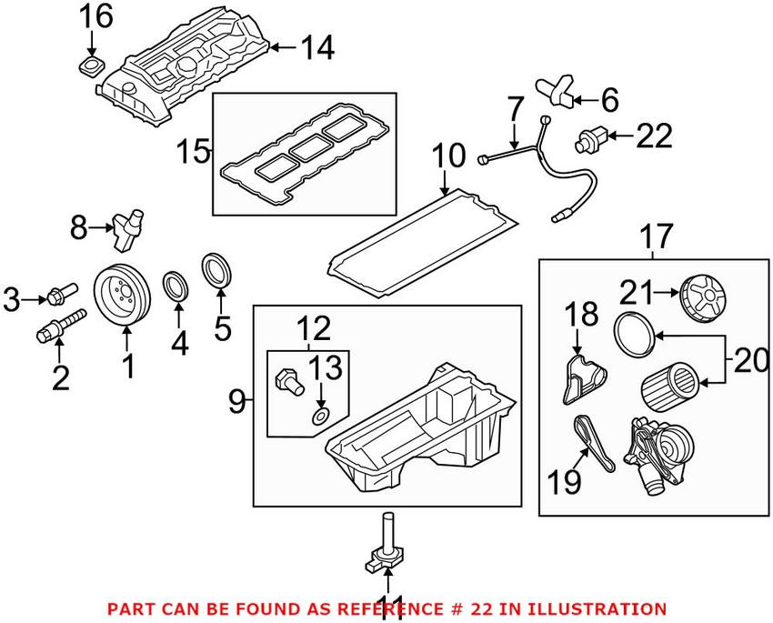 BMW Mini Engine Oil Pressure Switch (With High Speed Synchronization) 12617592532