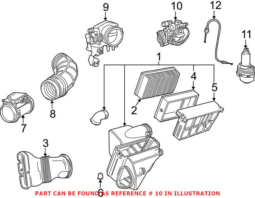 BMW Fuel Injection Throttle Body 13541433414