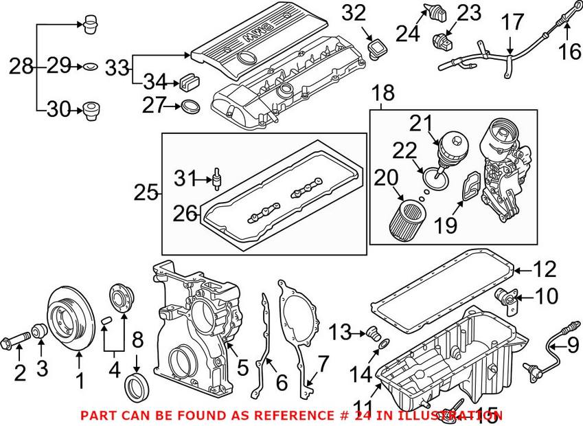 BMW Engine Coolant Temperature Sensor 13621433076